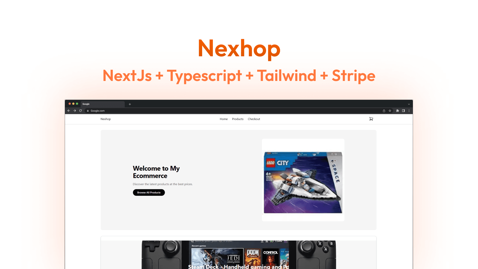 Nexhop ecommerce with Stripe